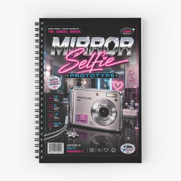 Item preview, Mirror Selfie Prototype Y2K Poster  designed and sold by Sketchlegacy.