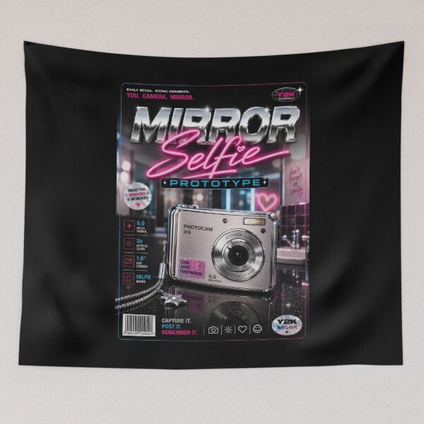 Item preview, Mirror Selfie Prototype Y2K Poster  designed and sold by Sketchlegacy.