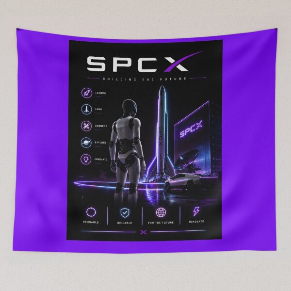 Item preview, SpaceX SPCX Stock Ticker Rocket Investor Design | Space Stock Market Gift designed and sold by TEEJAMBOREE.