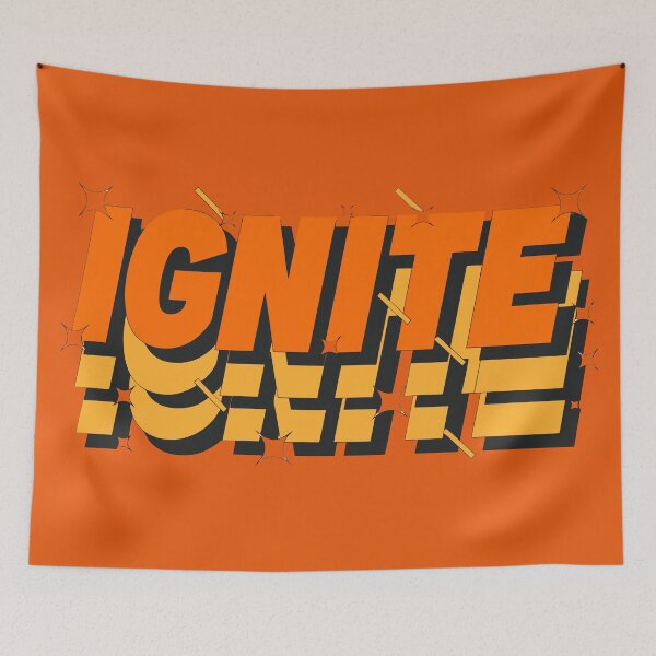 Item preview, Ignite Your Energy Retro Typography Flat Vector designed and sold by xmoudx.