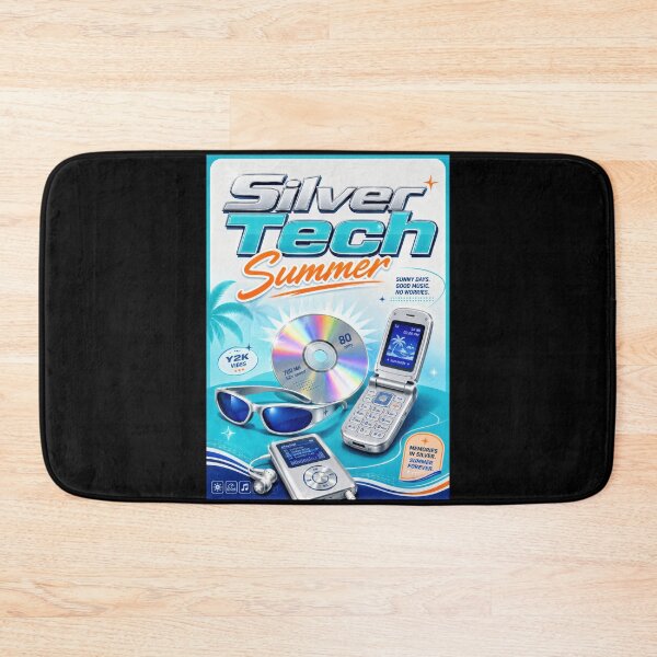 Item preview, Silver Tech Summer Y2K Poster  designed and sold by Sketchlegacy.