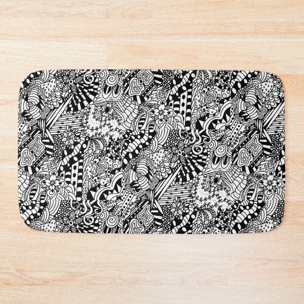 Item preview, Zentangle Pattern Black & White designed and sold by Lavender Frog Studios.