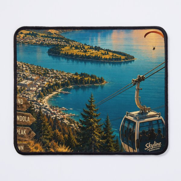 Item preview, Queenstown New Zealand Vintage Travel Poster – Adventure Capital of the World designed and sold by ElartedeNoel.