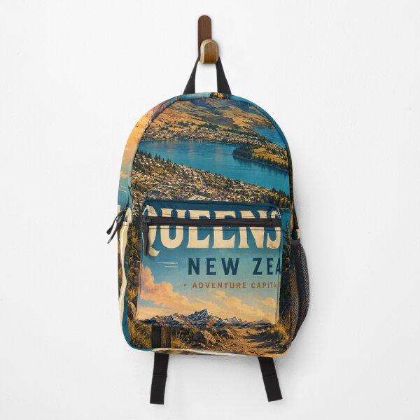 Item preview, Queenstown New Zealand Vintage Travel Poster – Adventure Capital of the World designed and sold by ElartedeNoel.