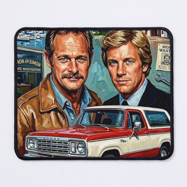 Item preview, Simon and Simon Retro Detective Crime Drama Tribute Art TV Series Poster designed and sold by Art's Diner.