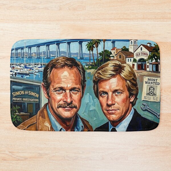 Item preview, Simon and Simon Retro Detective Crime Drama Tribute Art TV Series Poster designed and sold by Art's Diner.