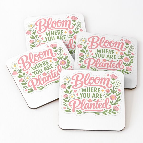 Item preview, Bloom Where You Are Planted Floral Sticker designed and sold by NeoSakura.