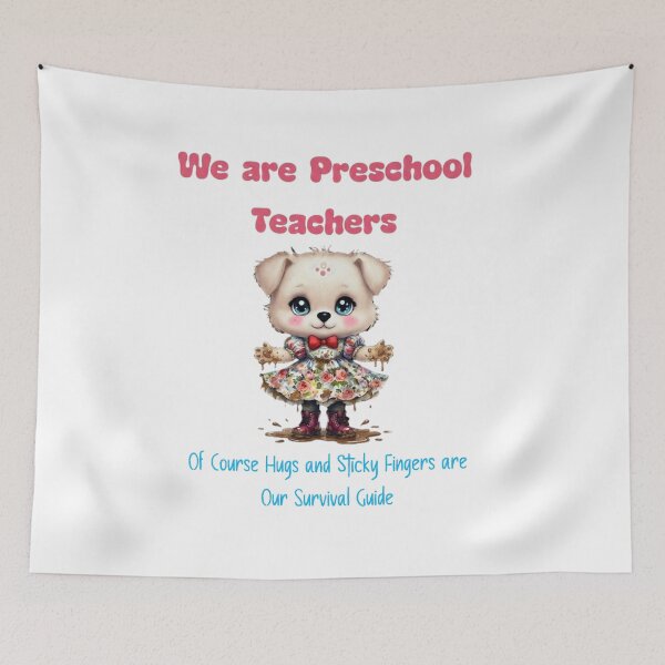 Item preview, We Are Preschool Teachers Sticky Fingers designed and sold by ArtisticDesignsbyLinda.