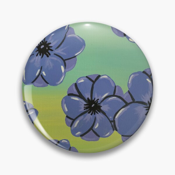Artikelvorschau, Blaue Anemonenblüten entworfen und verkauft von Lavender Frog Studios.