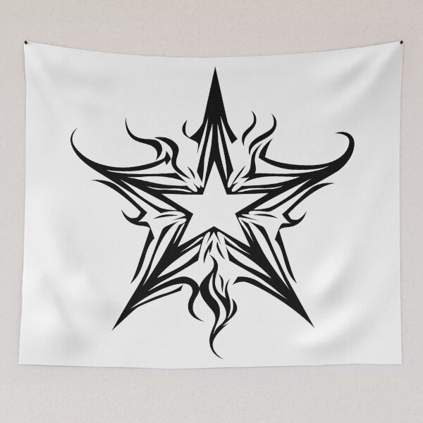 Item preview, Star in flames cybergoth tribal designed and sold by Tribalgothss.