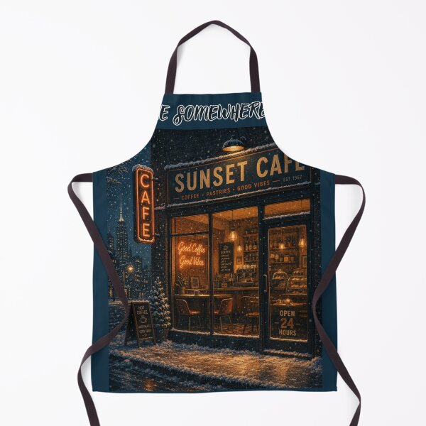 Item preview, Take Me Somewhere Quiet – Cozy Winter Cafe Design designed and sold by QuietlyBecoming.