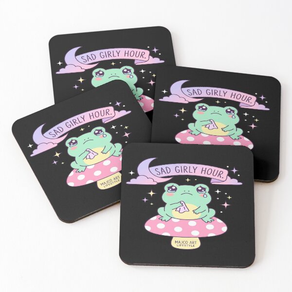 Item preview, Sad Girly Hour – Kawaii Crying Frog Aesthetic designed and sold by MAJCO-ART.