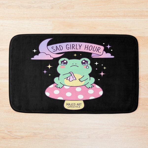 Item preview, Sad Girly Hour – Kawaii Crying Frog Aesthetic designed and sold by MAJCO-ART.