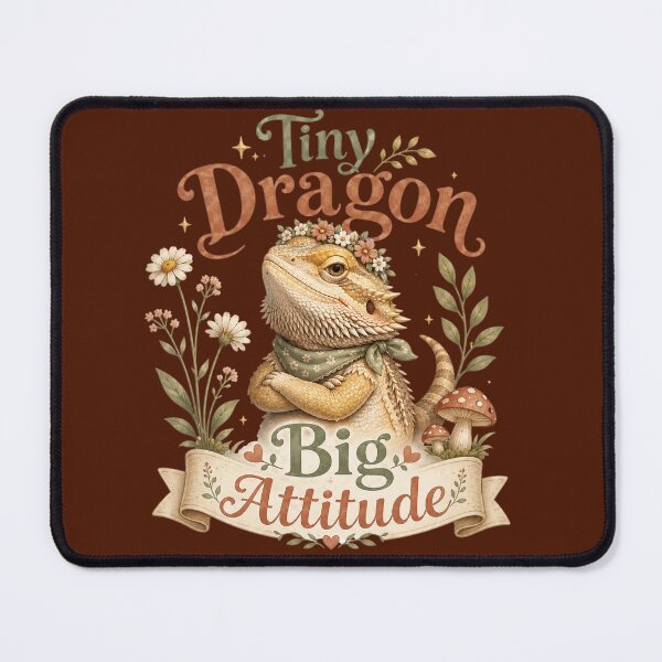 Item preview, Tiny Dragon, Big Attitude Bearded Dragon designed and sold by Weirdwildco69.