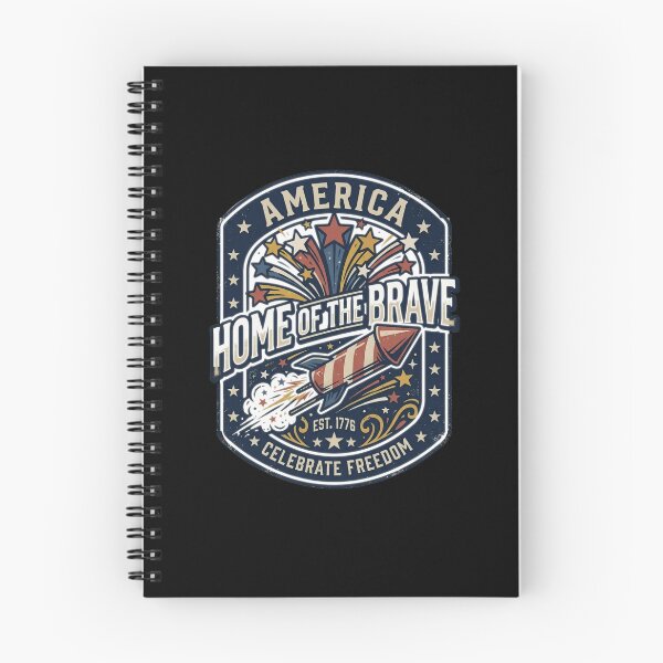 Item preview, America Home of the Brave Est 1776 Retro 4th of July designed and sold by zigo26.