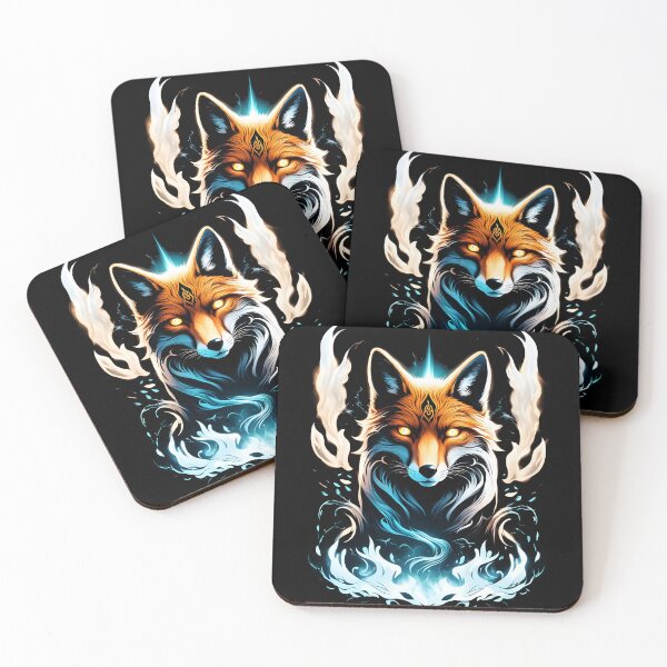 Item preview, Glowing Magical Fox Illustration designed and sold by Ikbel Studio.
