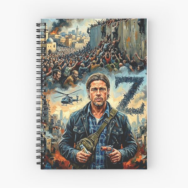 Item preview, World War Z Retro Apocalyptic Zombie Sci-Fi Thriller Tribute Art Movie Poster designed and sold by Art's Diner.