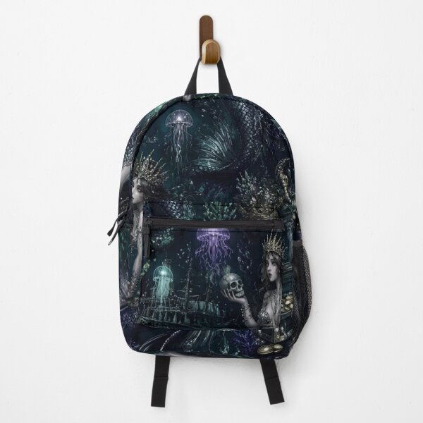 Item preview, Dark Mermaid Siren Mythology Seamless Underwater Fantasy Pattern designed and sold by StickyGuys.