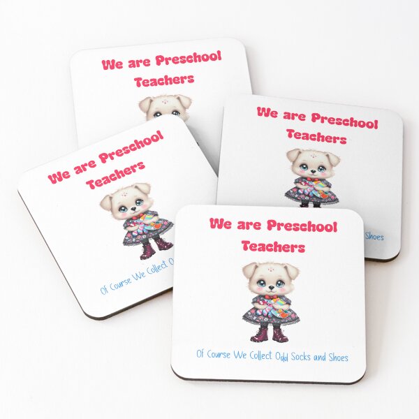 Item preview, We Are Preschool Teachers Odd Socks designed and sold by ArtisticDesignsbyLinda.