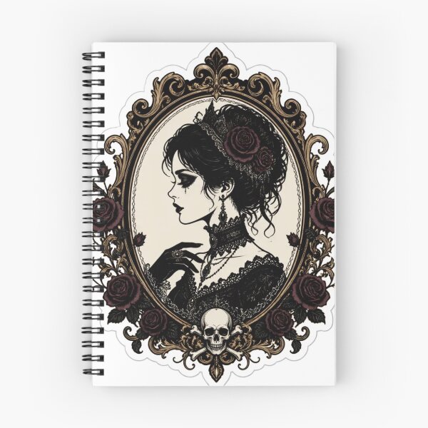 Item preview, Victorian Gothic Cameo Silhouette Dark Romantic designed and sold by StickyGuys.
