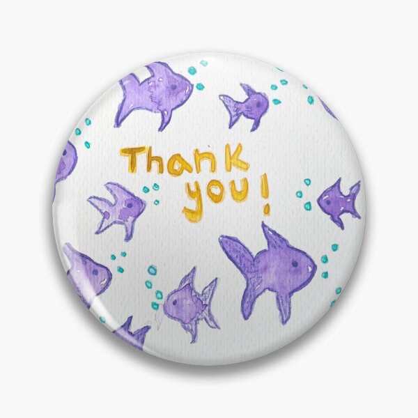 Item preview, Thank You Purple Fish designed and sold by polkadotfox.