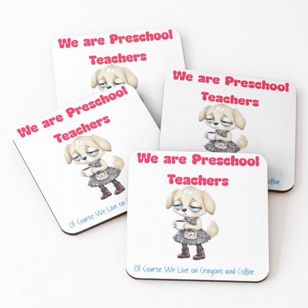 Item preview, We Are Preschool Teachers Crayons and Coffee designed and sold by ArtisticDesignsbyLinda.