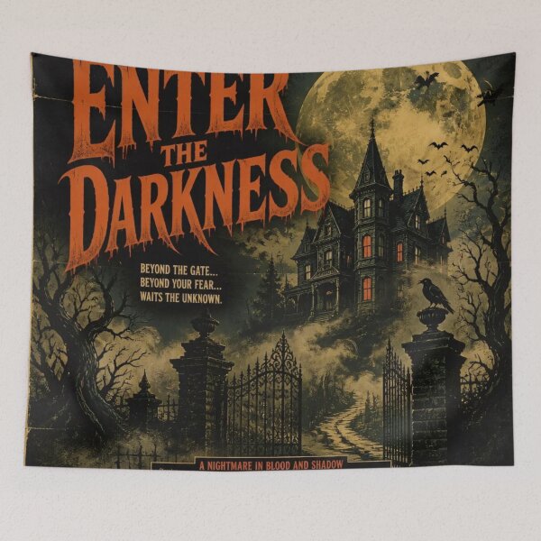 Item preview, Vintage Horror Movie Poster Dark Goth 1970s Retro Aesthetic Design designed and sold by StickyGuys.
