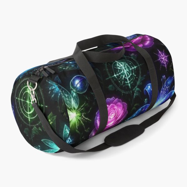 Item preview, Bioluminescent Dark Flora Glowing Garden Magical Seamless Witchy Pattern designed and sold by StickyGuys.