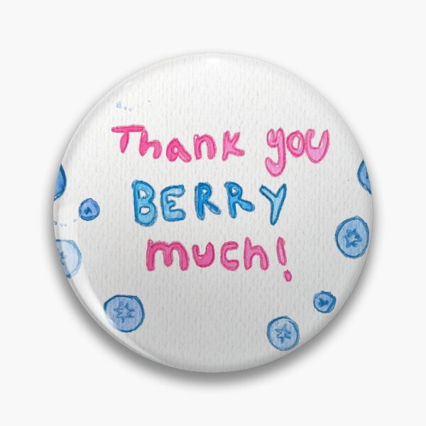 Item preview, Thank You Berry Much (Blueberries) designed and sold by polkadotfox.