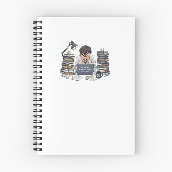 Item preview, Funny Error 404 Sleep Not Found Engineering Student designed and sold by m0x55.