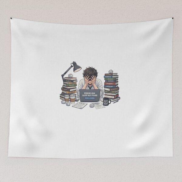 Item preview, Funny Error 404 Sleep Not Found Engineering Student designed and sold by m0x55.