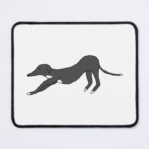 Item preview, greyhound stretching designed and sold by Side Quest Club.