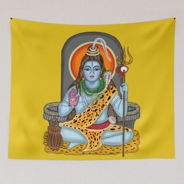 Item preview, Lord Shiva Artwork | Divine Hindu God Digital Painting Illustration  designed and sold by Harshit_Digital_Arts.