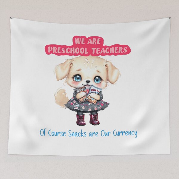 Item preview, We Are Preschool Teachers Snacks Currency designed and sold by ArtisticDesignsbyLinda.