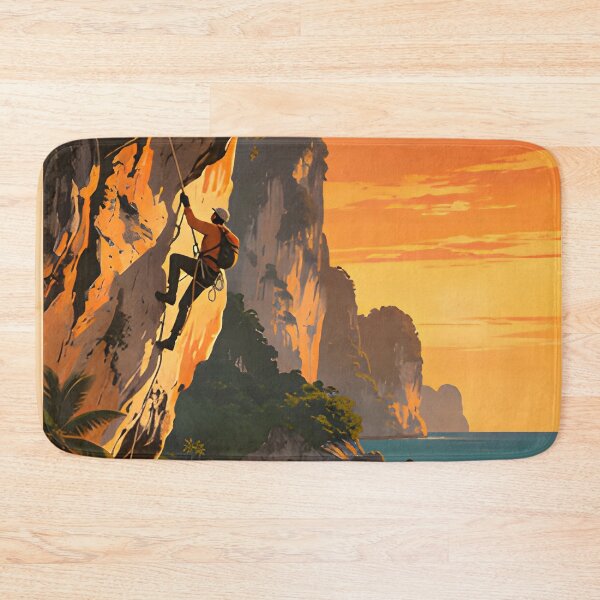 Item preview, Railay Beach Thailand Vintage Travel Poster Tropical Coastal Wall Art designed and sold by Spirit of Siam.