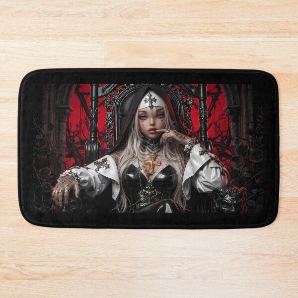 Item preview, Blonde Tattooed Nun Gothic Art Portrait designed and sold by GalleryBrisArt.
