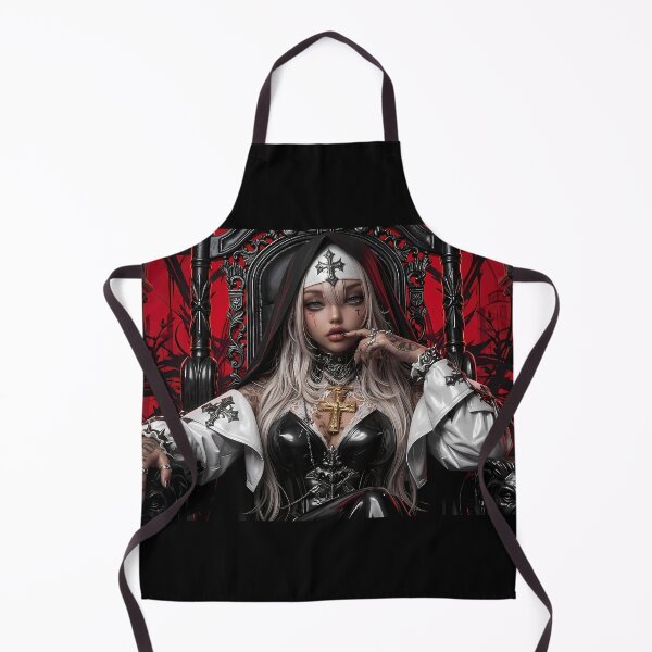 Item preview, Blonde Tattooed Nun Gothic Art Portrait designed and sold by GalleryBrisArt.