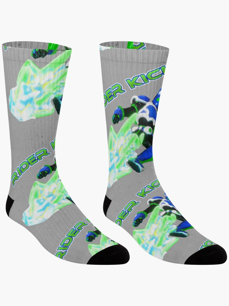 Thumbnail 3 von 5, Socken, Kaizen Rider Codex Rider Kick! designt und verkauft von CVGG-Merch.