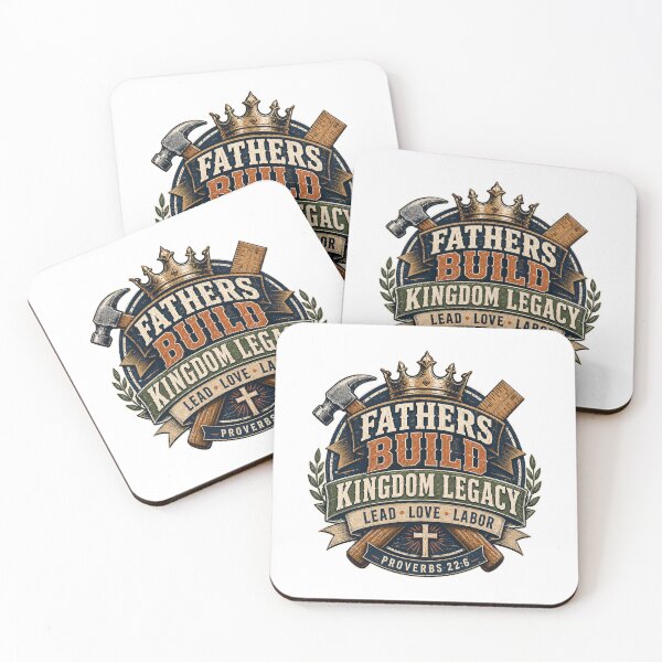 Item preview, Fathers Build Kingdom Legacy Christian Dad designed and sold by ElisaTurcotte.