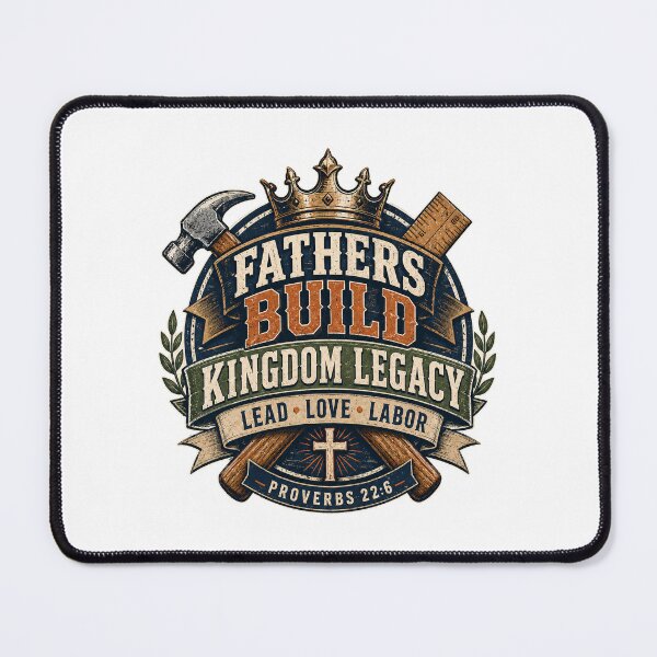 Item preview, Fathers Build Kingdom Legacy Christian Dad designed and sold by ElisaTurcotte.