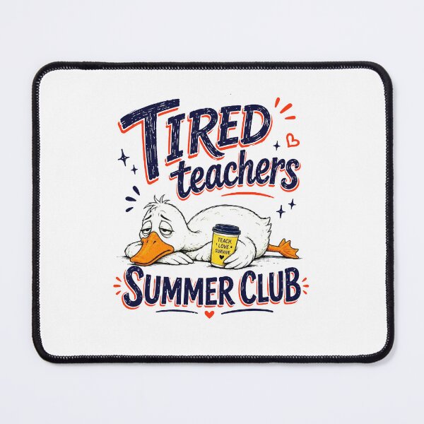 Item preview, Teacher Summer Club Shirt, Tired Teachers Summer Break designed and sold by VegaPPAr.