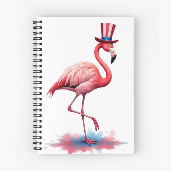 Item preview, Cute Patriotic Flamingo Uncle Sam Hat 4th of July USA designed and sold by VeloraCrafts.