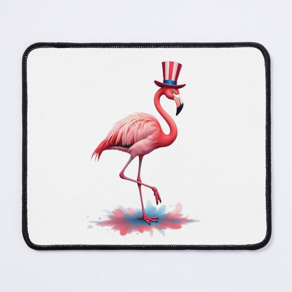 Item preview, Cute Patriotic Flamingo Uncle Sam Hat 4th of July USA designed and sold by VeloraCrafts.