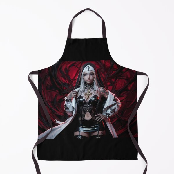 Item preview, Blonde Tattooed Nun Gothic Art Portrait designed and sold by GalleryBrisArt.