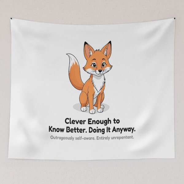 Item preview, Fox - Clever enough to know better designed and sold by ThatsMyThingCo.