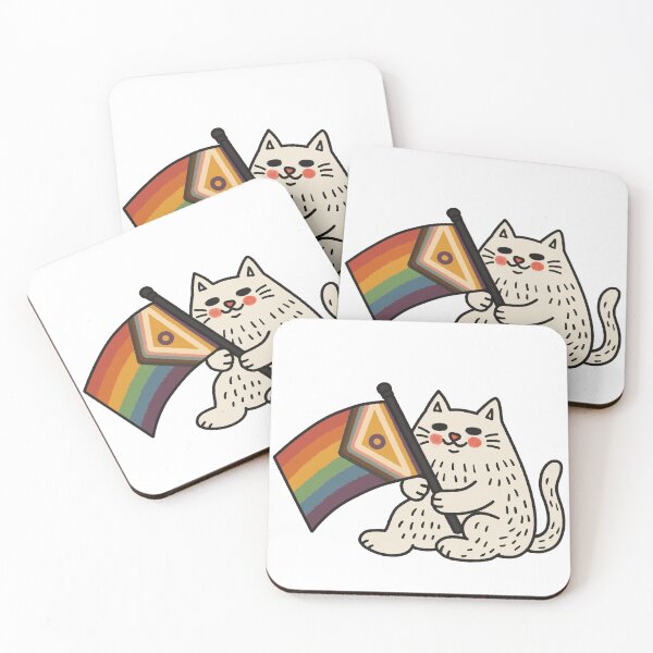Item preview, Progress Pride Kitty designed and sold by Gotta Geta Gato.