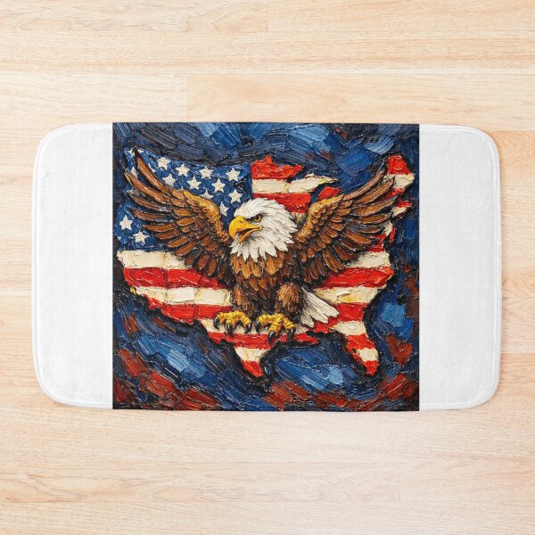 Item preview, American Bald Eagle and the Stars and Stripes Forever designed and sold by Halifaxartguy.