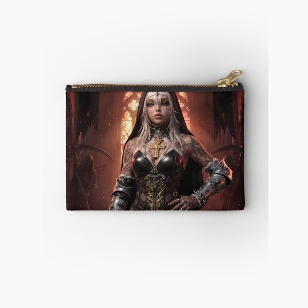 Item preview, Blonde Tattooed Nun Gothic Art Portrait designed and sold by GalleryBrisArt.