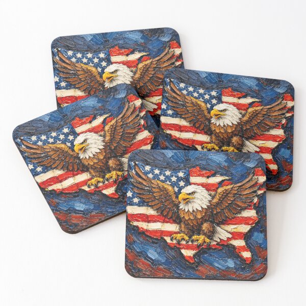 Item preview, American Bald Eagle and the Stars and Stripes Forever designed and sold by Halifaxartguy.