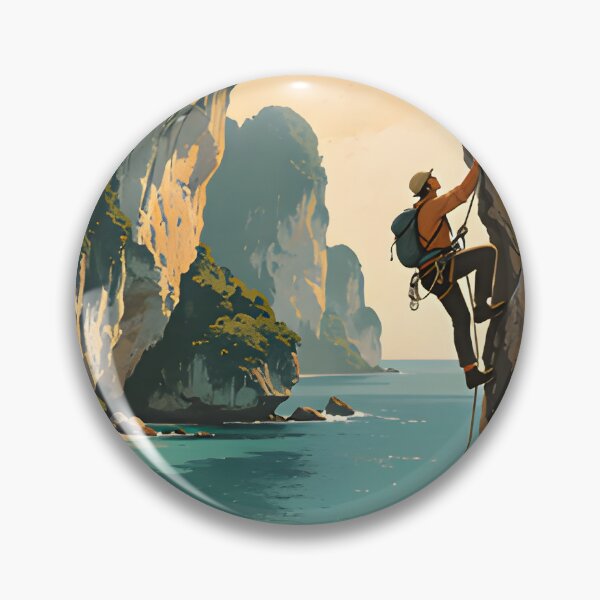 Item preview, Railay Beach Thailand Vintage Travel Poster Tropical Coastal Wall Art designed and sold by Spirit of Siam.